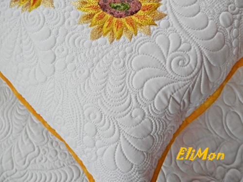 Quilt polštář...Slunečnice — foto 4