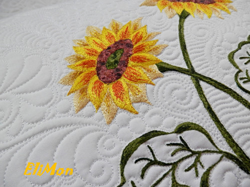 Quilt polštář...Slunečnice — foto 5