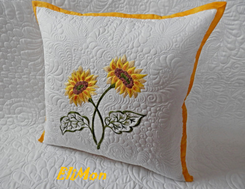 Quilt polštář...Slunečnice — foto 6