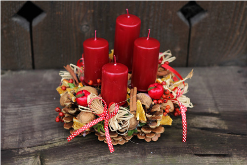 Adventní věneček vánoční klasika — foto 2