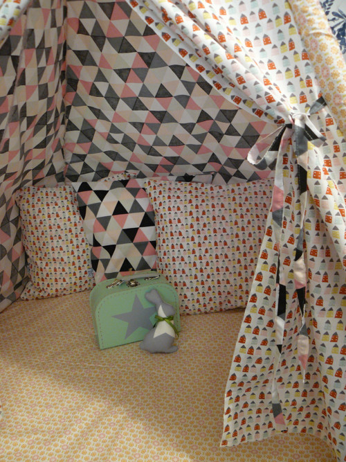 Dětské teepee trojúhelníky a domečky — foto 4