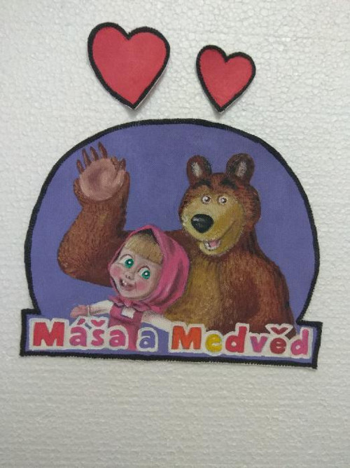 Textilní Nášivka Máša A Medvěd — foto 4