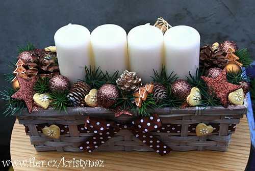 Perníčkový adventní svícen — foto 2