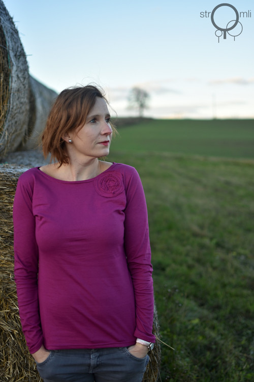 Lila s aplikací, vel. XL — foto 3