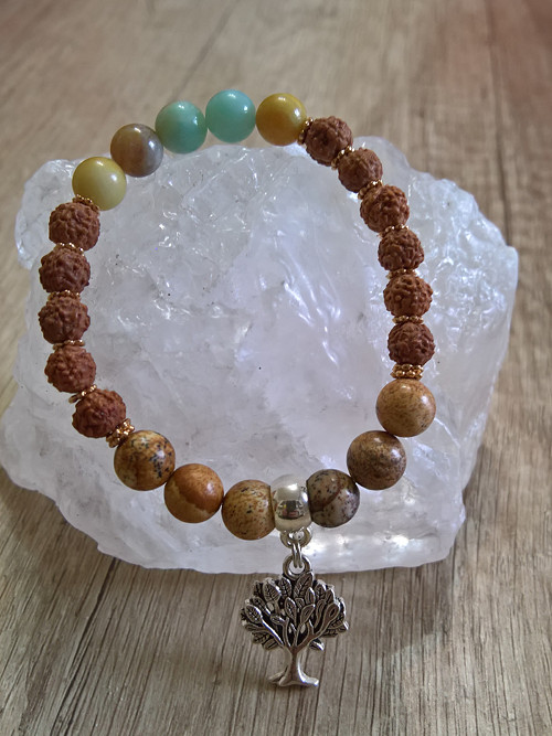 Rudraksha náramek — foto 3