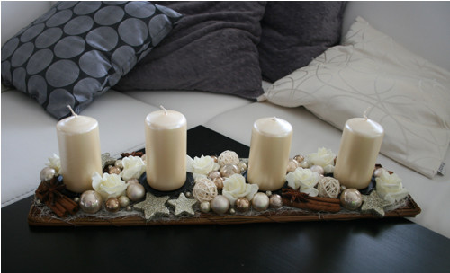Adventní štola maxi krémová — foto 2