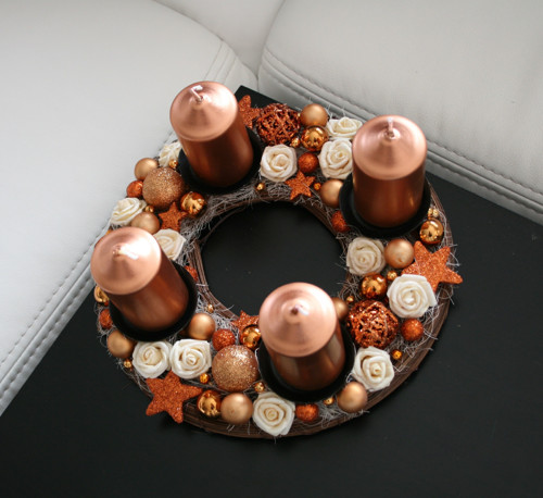Adventní svícen měděný — foto 2