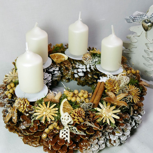Adventní věnec - V přírodních tónech — foto 3