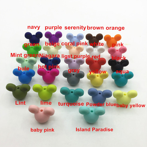 Korálky MickeyMouse 2cm - (1ks) - turquoise — foto 2