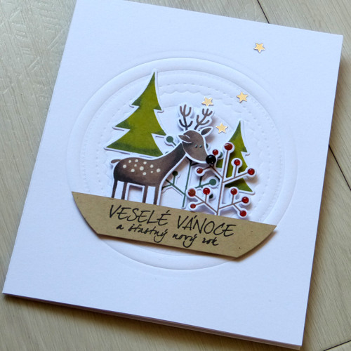 Vánoční přání jelen — foto 2