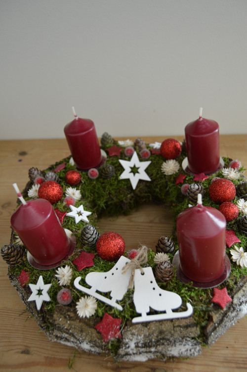 Adventní s kůrou červeno-bílý — foto 3