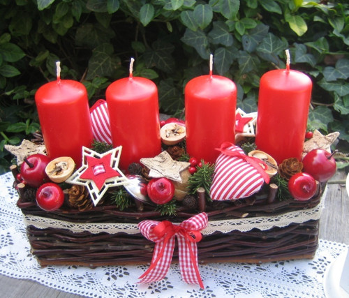 Adventní košíček se srdíčky — foto 3