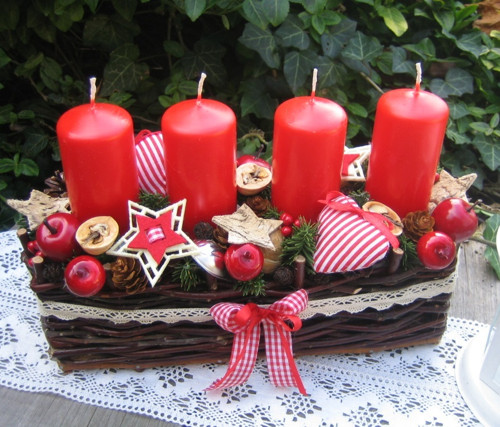 Adventní košíček se srdíčky — foto 4