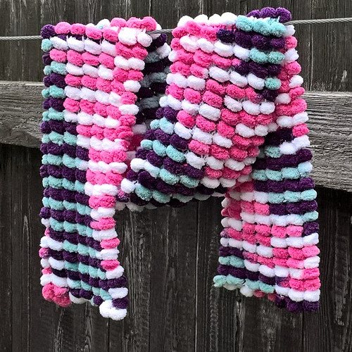 Barevná nopková šála — foto 2