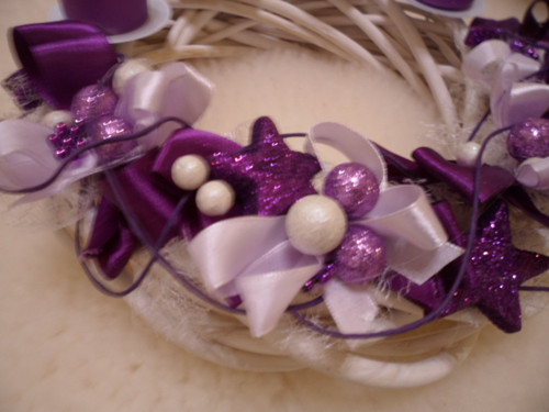 Věnec adventní fialový — foto 4