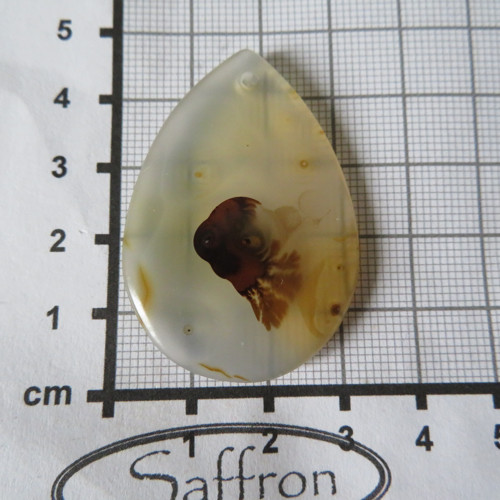 Dendritický chalcedon Madagaskar, rybička XXL č.6 — foto 3