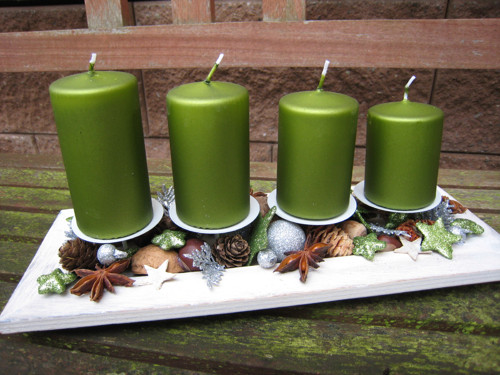 Adventní svícen - zelený... — foto 2