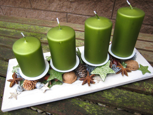 Adventní svícen - zelený... — foto 3