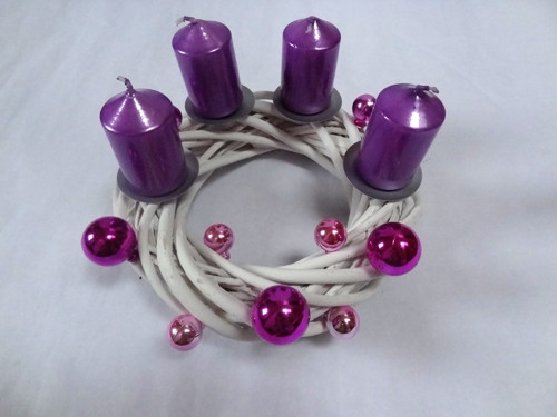 Proutěný adventní věneček — foto 2