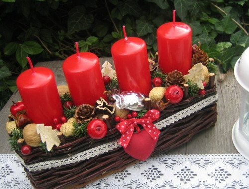 Adventní košíček se srdíčkem — foto 3