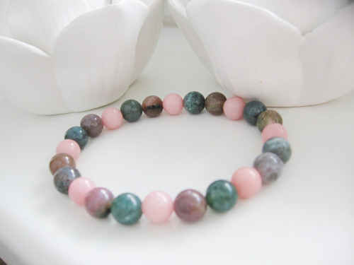 Peline náramek • Jadeit • Achát — foto 2