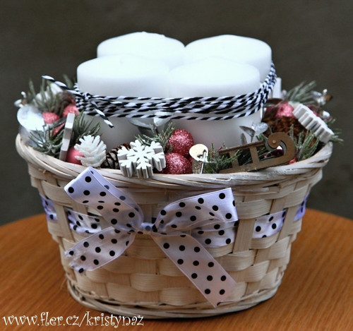 Adventní svícen ve stylu Provance — foto 2