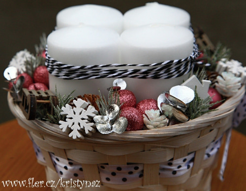Adventní svícen ve stylu Provance — foto 4