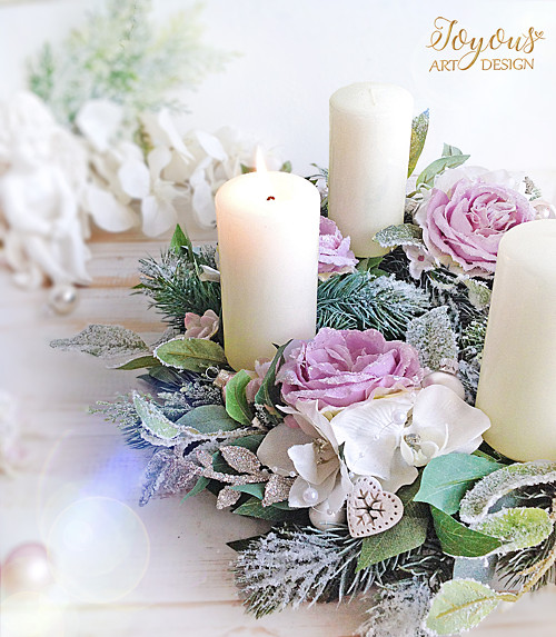 Velký rustikální adventní věnec — foto 3