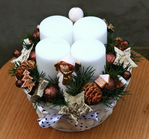 Adventní svícen s andílky — foto 2