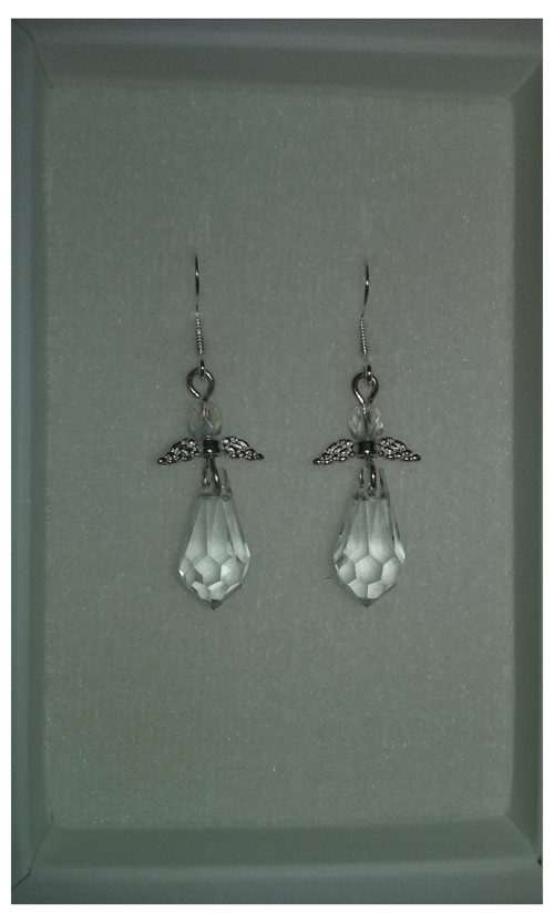 Náušnice andilci swarovski — foto 2