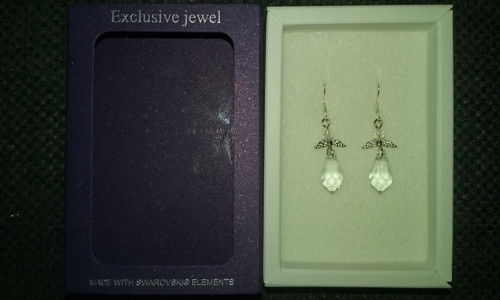 Náušnice andilci swarovski — foto 3