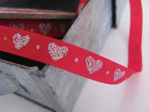 Red & Hearts - 1 cm x 50 cm — foto 2