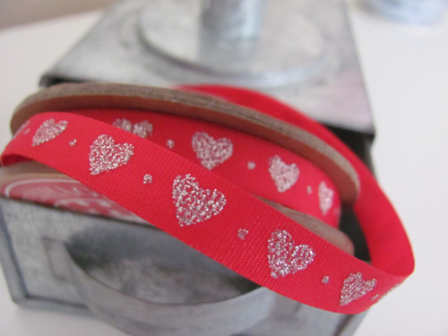 Red & Hearts - 1 cm x 50 cm — foto 3