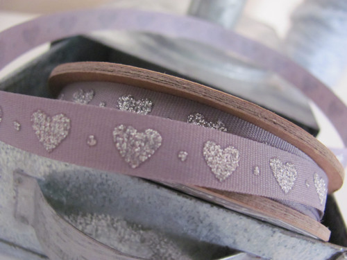 Warm grey & Hearts - 1 cm x 50 cm — foto 3