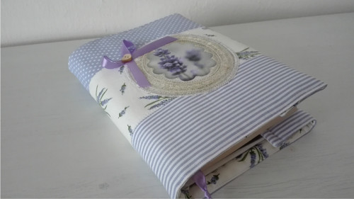 Obal na knihu lavender — foto 3
