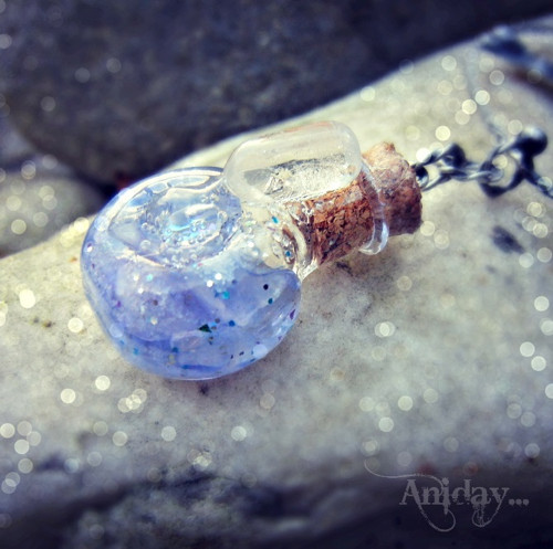 ... vílí amulet - ametyst chevron, křišťál ... — foto 4