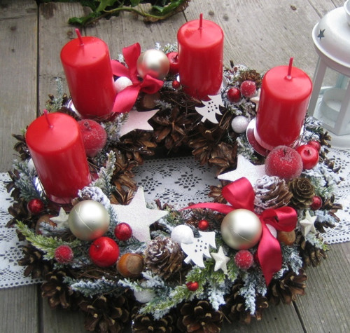 Adventní věneček s hvězdičkami — foto 2