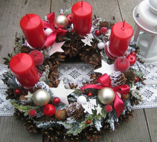 Adventní věneček s hvězdičkami — foto 5