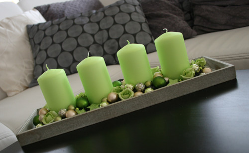 Adventní svícen v zelinkavé — foto 2