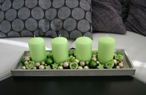 Adventní svícen v zelinkavé — foto 3