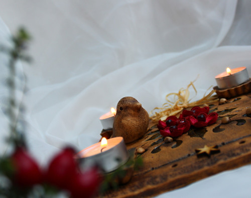 Adventní svícen s ptáčkem 1. — foto 3