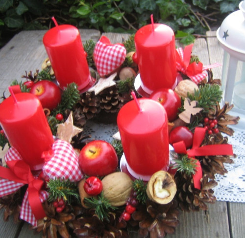 Adventní věnec se srdíčky - rezervace — foto 3