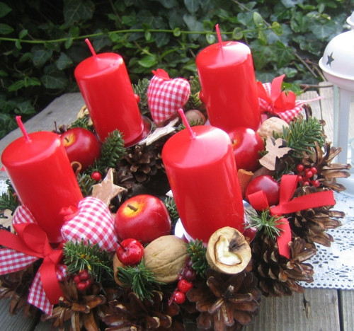 Adventní věnec se srdíčky - rezervace — foto 4