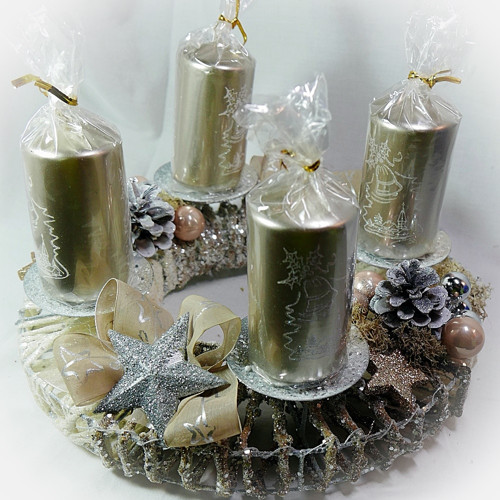 Luxusní - adventní věnec — foto 2