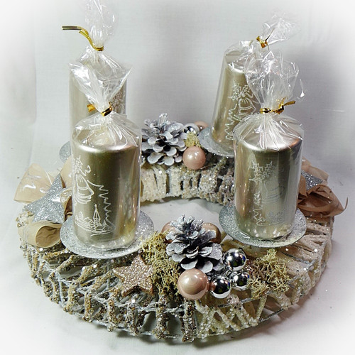 Luxusní - adventní věnec — foto 3