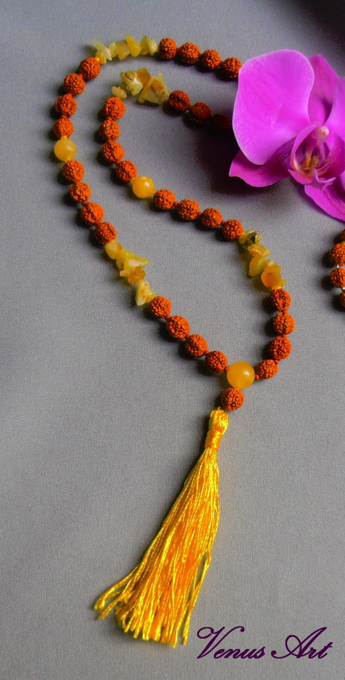 Náhrdelník RUDRAKSHA OPÁL — foto 2