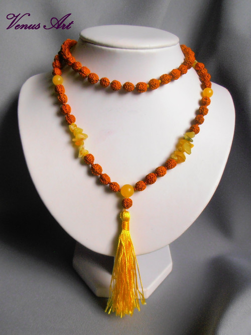 Náhrdelník RUDRAKSHA OPÁL — foto 3