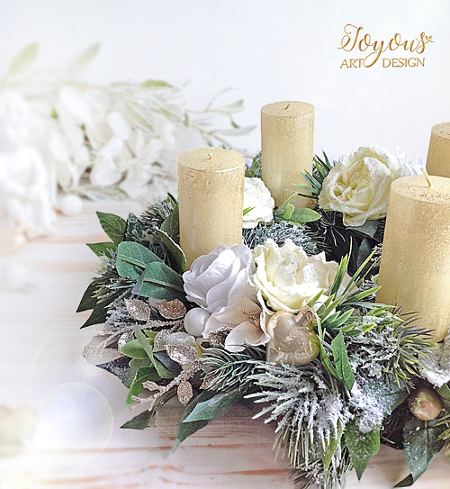 Velký rustikální adventní věnec — foto 4