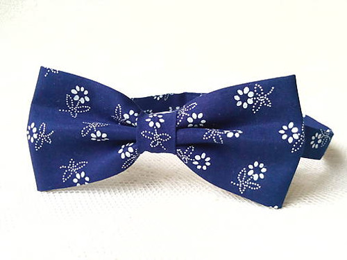 Dark blue folklore bow tie — foto 2