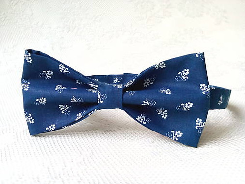 Dark blue folklore bow tie — foto 2